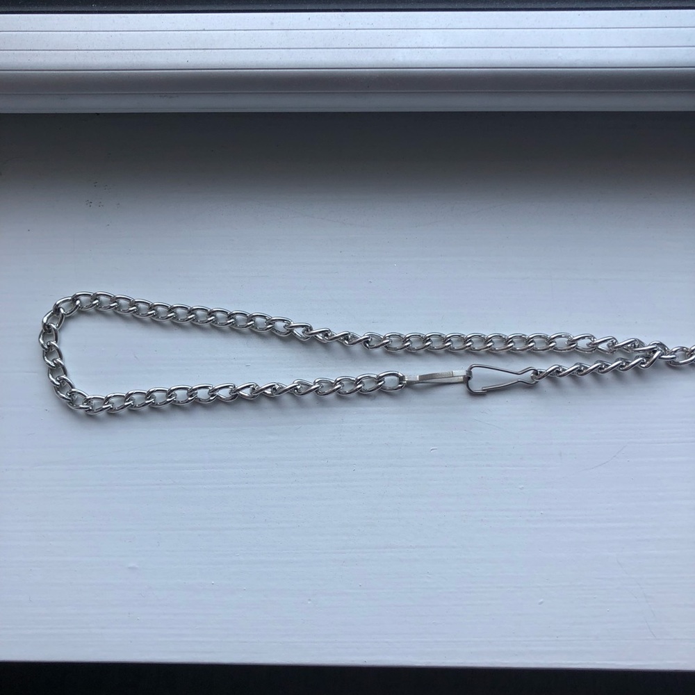 Vintage silver heart & diamond pendant necklace - Picture 5 of 7